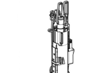 Geberit skyllegarniture type 212, komplet, til Omega indbygningscisterne