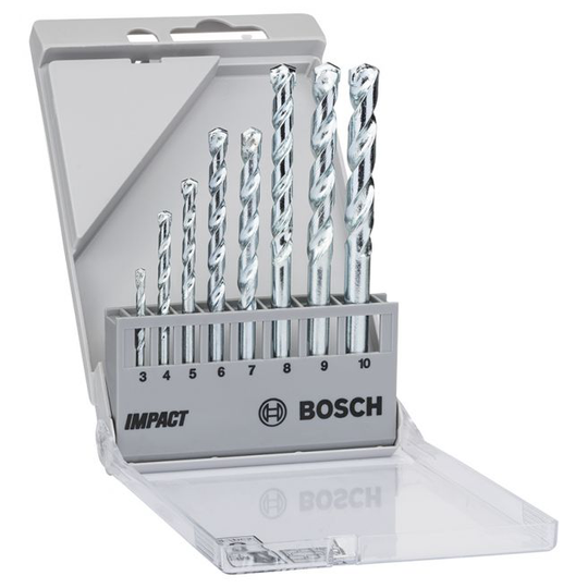 Bosch Stenborsæt Impact 3-10mm 8stk - 2607018366