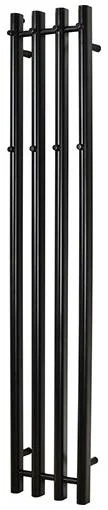 Kriss Vega Håndklædetørrer t/Central-/Fjernvarme 1420x257 mm, Sort