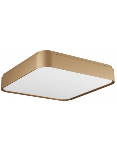 YOMO Plafond i aluminium og akryl 39,6 x 39,6 cm 1 x 47W SMD LED - Mat guld