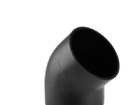 Geberit 75 mm 45° sort PEH-afløbsbøjning