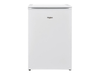 Whirlpool W55VM 1110 W 1 - Køleskab med fryseenhed - fritstående - bredde: 54 cm - dybde: 59.5 cm - højde: 83.8 cm - 122 liter - Klasse F - hvid
