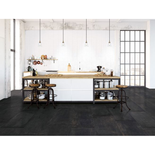Kaleido Origo Vulcano Antracite Rett - 30x60 flise