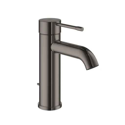 Grohe Essence S-Size håndvaskarmatur m/bundventil, poleret hard graphite