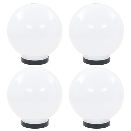 vidaXL LED-kuglelamper 4 stk. kugleformet 20 cm PMMA
