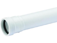 Wafix PP afløbsrør med muffe 50 x 250 mm hvid