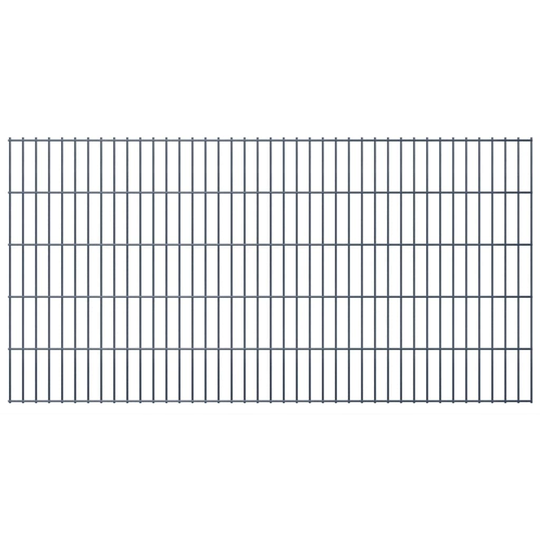 vidaXL havehegnspaneler 2D 2,008x1,03 m 4 m (total længde) grå