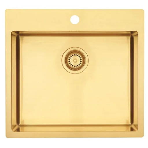 Lavabo Kubus 540 soft Køkkenvask 54x50 cm m/Kurveventil, Guld