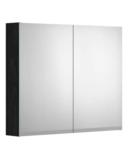 Gustavsberg Artic spejlskab, LED, 79,4x66,2 cm, Sort ask
