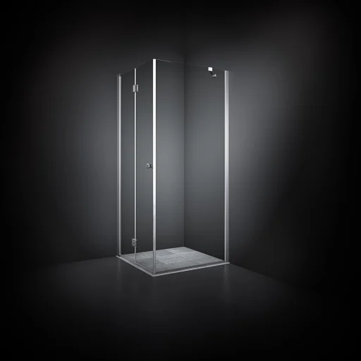 Dansani Match Brusehjørne 90 x 90 cm, Klart glas/Satin profil - Model 13