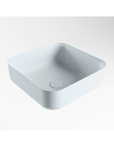 BINX håndvask 36 x 36 cm Solid surface - Babyblå