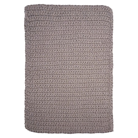 Crochet Måtte, Grå 90 cm