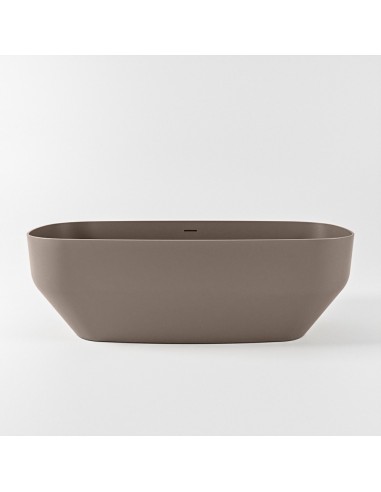 STONE fritstående badekar 170 x 75 cm Solid surface - Røg