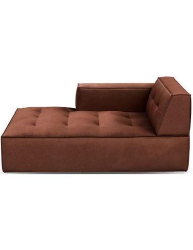 Brandon venstrevendt daybed i velour 173 x 118 cm - Magnolia