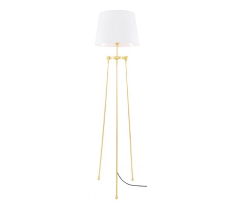 Lismore Gulvlampe H162,5 cm 1 x E27 - Messing/Hvid