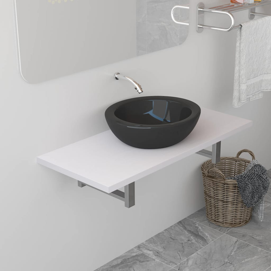 vidaXL badeværelsesmøbel 90 x 40 x 16,3 cm hvid