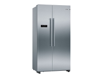 Bosch Serie | 4 KAN93VIFP - Køleskab/fryser - side-by-side - bredde: 90.8 cm - dybde: 70.7 cm - højde: 178.7 cm - 580 liter - Klasse F - inox-easyclean