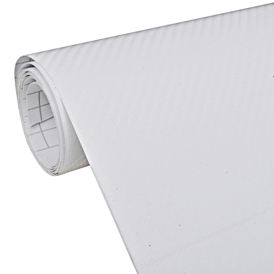 vidaXL bilfolie 100x150 cm 3D hvid