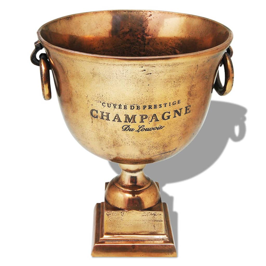 vidaXL Trofæpokal champagnekøler kobber brun