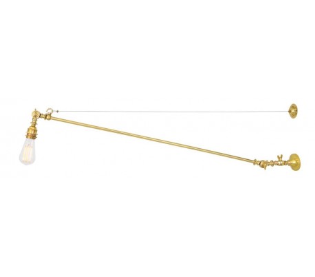 Manick Væglampe H14 - 102 cm 1 x E27 - Poleret messing