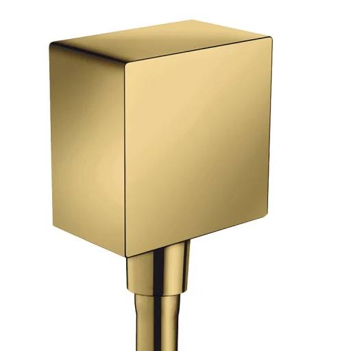 Hansgrohe FixFit Square slangeudtag, poleret guld-optik