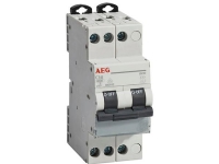 AEG Automatsikringer C 10A, 3 polet C-karakteristik 6kA kortslutningsbrydeevne 230/400V AC, 36 mm bred