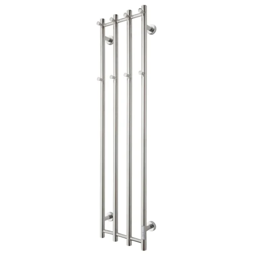 TVS Eldo 4 håndklædetørrer m/timer, el-tilslutning, 1400 x 345 mm, poleret rustfrit stål