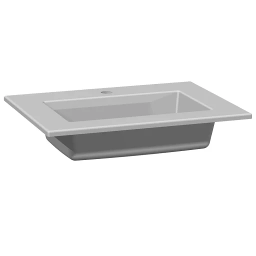 Dansani Edge møbelvask, 60 cm, hvid