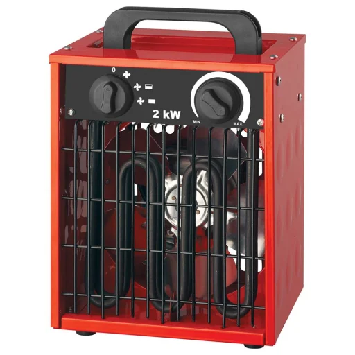 Varmeblæser, 2000W, 230V, rød