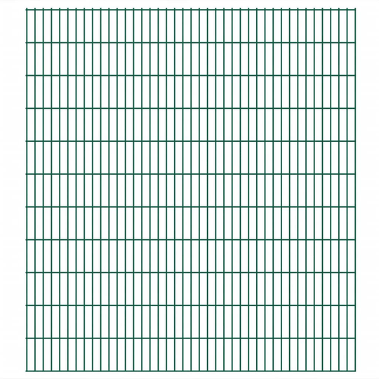 vidaXL havehegnspaneler 2D 2,008x2,23 m 6 m (total længde) grøn