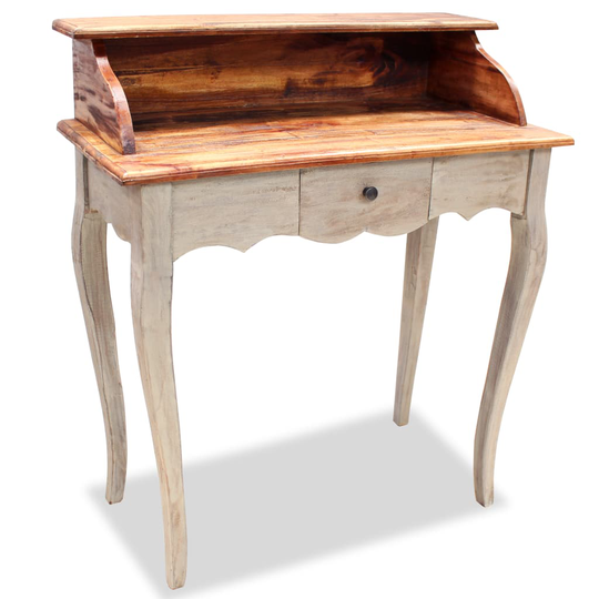 vidaXL skrivebord i massivt genbrugstræ 80 x 40 x 92 cm