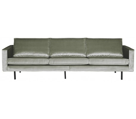 Rodeo 3-personers sofa i velour B277 cm - Khaki