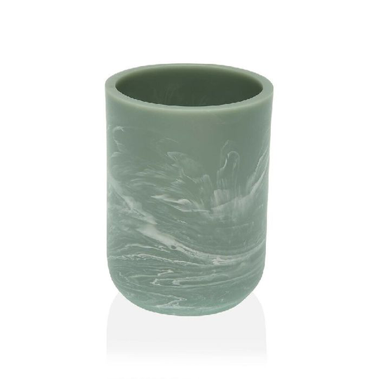 Tandbørsteholder Versa Grøn Harpiks (7,5 x 10 x 7,5 cm)