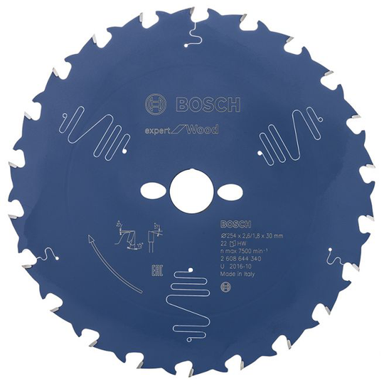 Bosch Rundsavsklinge 254x2,4x30mm 22t Exp Wood - 2608644340