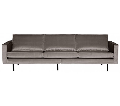 Rodeo 3-personers sofa i velour B277 cm - Taupe