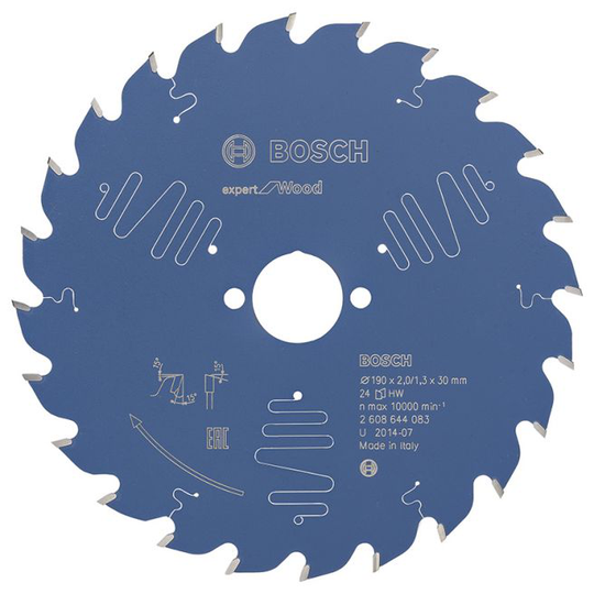Bosch Rundsavsklinge 190x30x2mm 24t Exp Wood - 2608644083