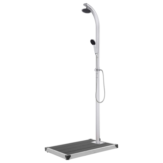vidaXL havebruser med grå bund 220 cm aluminium