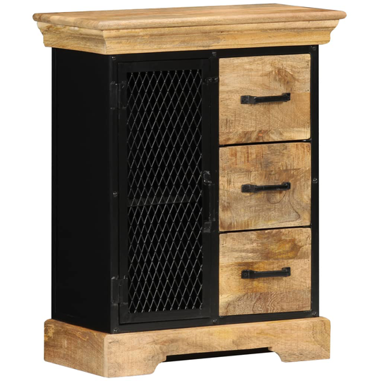 vidaXL skænk massivt mangotræ 60 x 30 x 75 cm