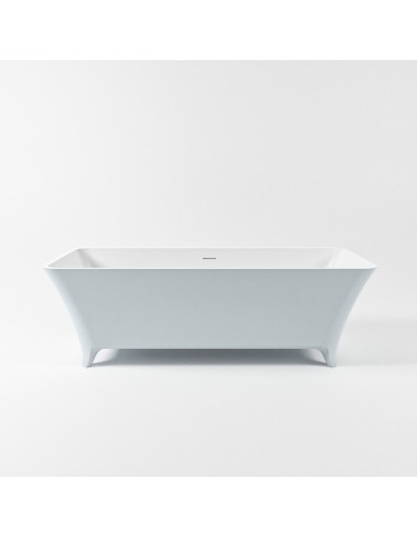 LUNDY fritstående badekar 170 x 75 cm Solid surface - Talkum/Babyblå