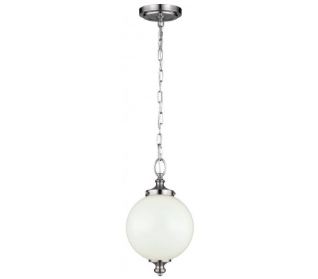 Parkman Loftlampe Ø21,6 cm 1 x E27 - Børstet stål/Hvid