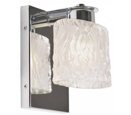 Seaview Badeværelseslampe i stål og glas H18,1 cm 1 x G9 LED - Poleret krom/Hvid