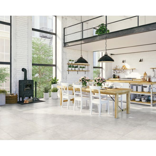 Kaleido Recover White Rett. - 80x80 flise