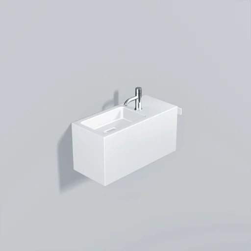 Alape XPLORE.S vaskeenhed venstre vask 64,5x30 cm, hvid