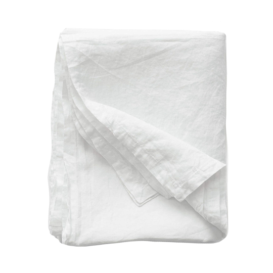 Tell Me More Borddug, 160x270 cm, bleached white