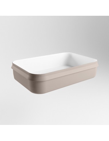 ARVO håndvask 55 x 38 cm Solid surface - Talkum/Røg