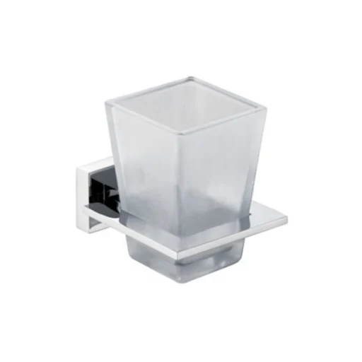 Hefe Gerbera tandglas m/holder, krom