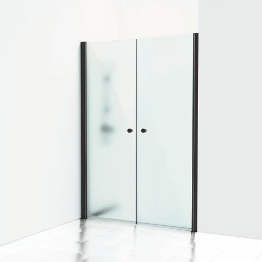 Svedbergs Skoga dobbelt brusedøre 178 cm, frostet glas