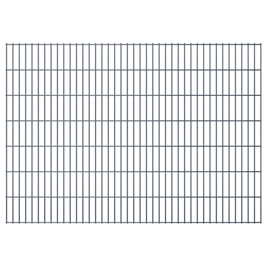 vidaXL havehegnspaneler 2D 2,008x1,43 m 18 m (total længde) grå
