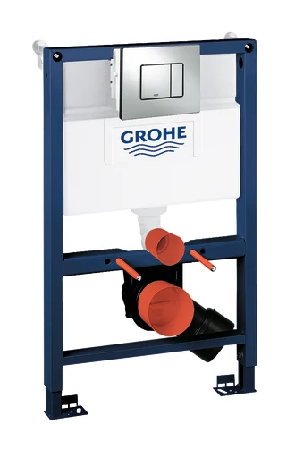 Grohe Rapid SL 3i1 indbygningscisterne m/krom Skate Cosmopolitan trykknap, 82 cm