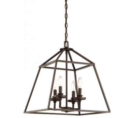 Braxton 4 Lysekrone 61 x 61 cm - Antik bronze